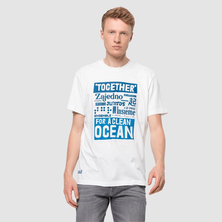 Jack Wolfskin Mens Sea Ground T-shirt White 930867LKT